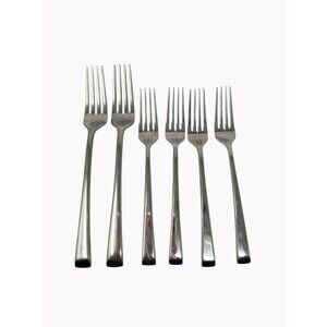 Mikasa Rockford Stainless Steel Flatware Set 2 Dinner Forks 4 Salad Forks
